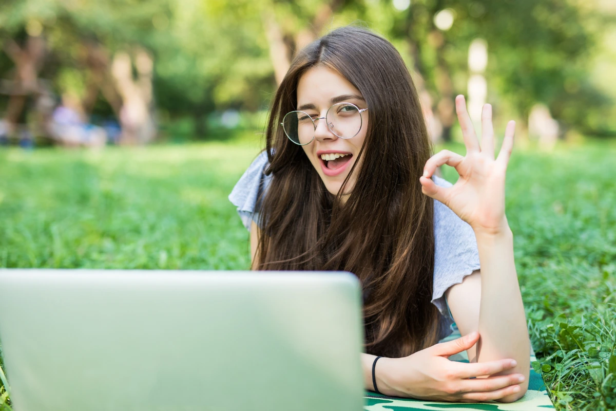 Student working on formatting